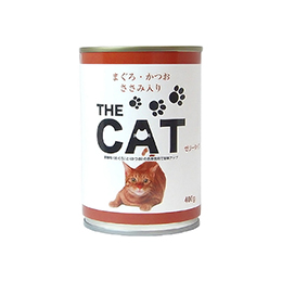 the CAT 猫缶(缶詰) まぐろ・かつお・ささみ入り 400g×24缶